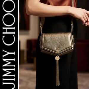 🆕 Jimmy Choo Italy Leather Crossbody Bag